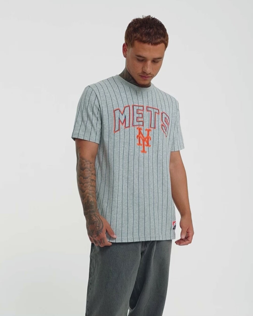 New Era Chicago White Sox Throwback Gray Pinstripe T-Shirt - Size L - Picture 4 of 5